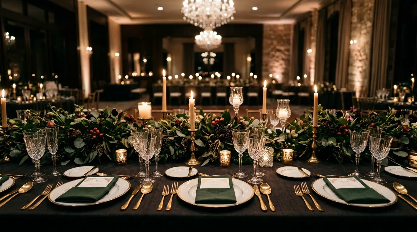 The table