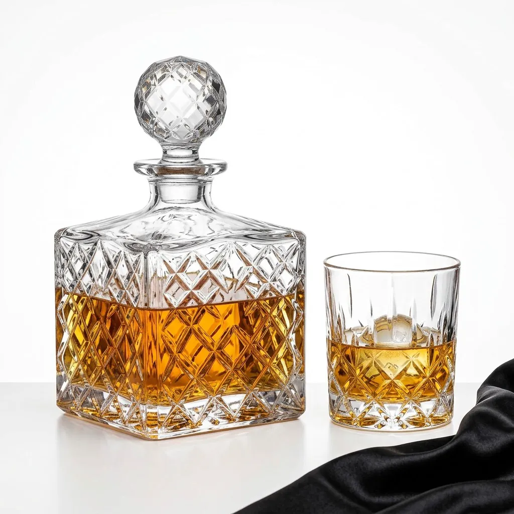 Decanter 1200 ml. Glasses 380 ml × 6.